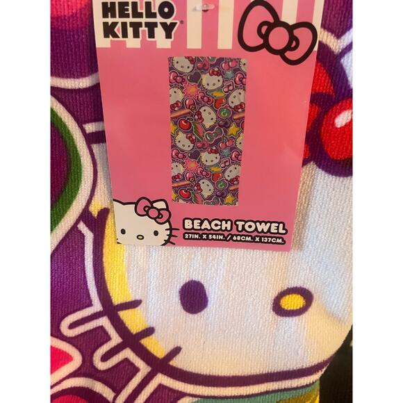 Hello Kitty cherry summer Beach Towel 27 * 54 - Picture 2 of 4